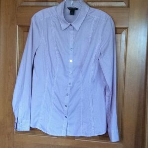 Striped fitted cotton shirt